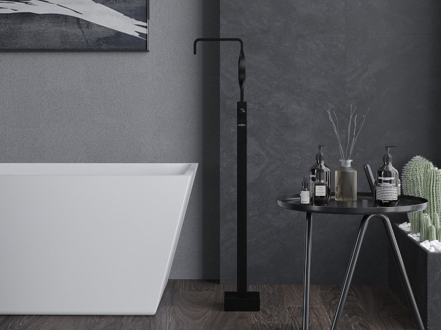 Черни стенни плочки Mexen в банята