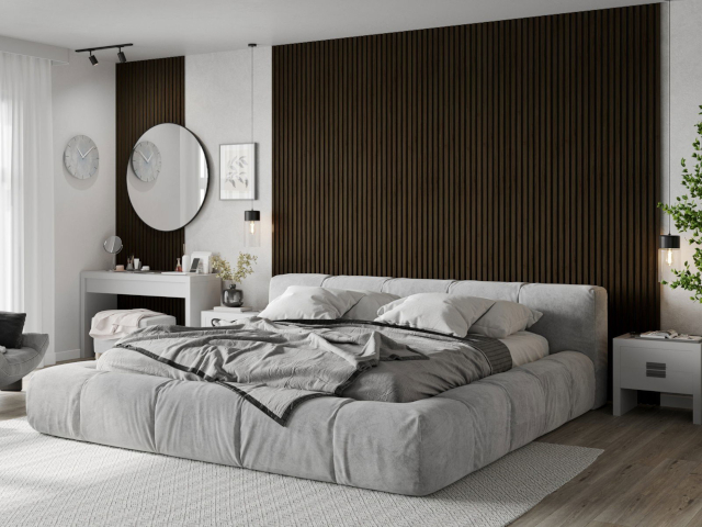 Ламели венге в спалня