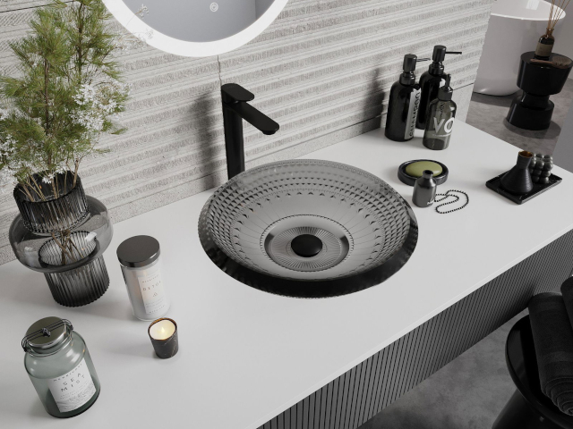 Шкаф под мивка с бял плот