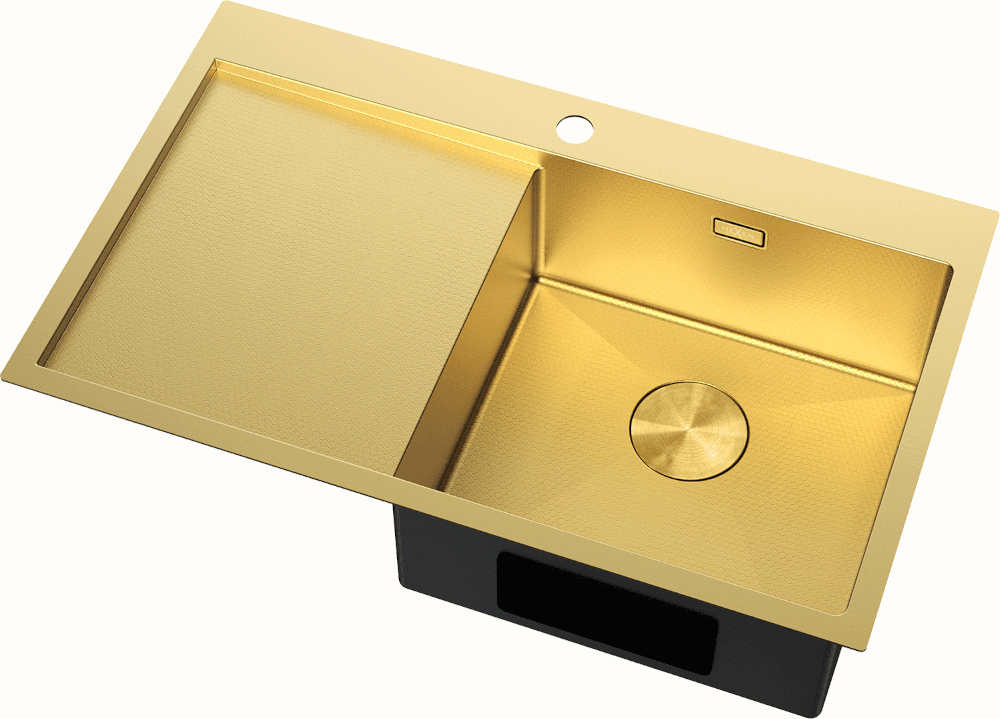 Златна стоманена мивка