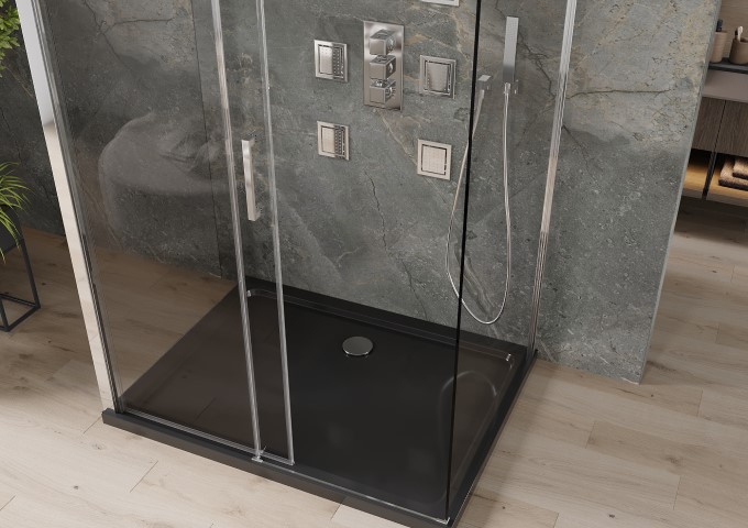 Пристенни душ кабини 80x80 см