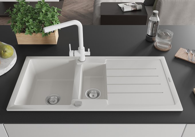 Кухненски дозатори в бяло