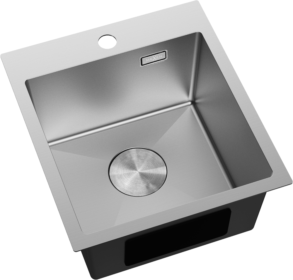 Едночастова стоманена мивка Mexen