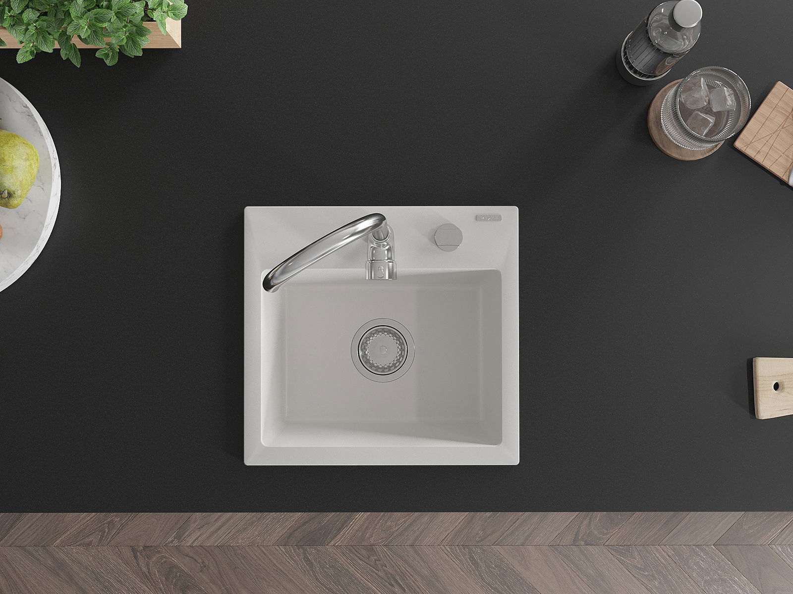 Малка едночастова кухненска мивка Mexen