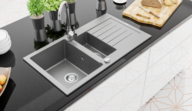 Бяло, черно, сиво в модерната кухня